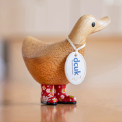 Floral Boots Ducky Red