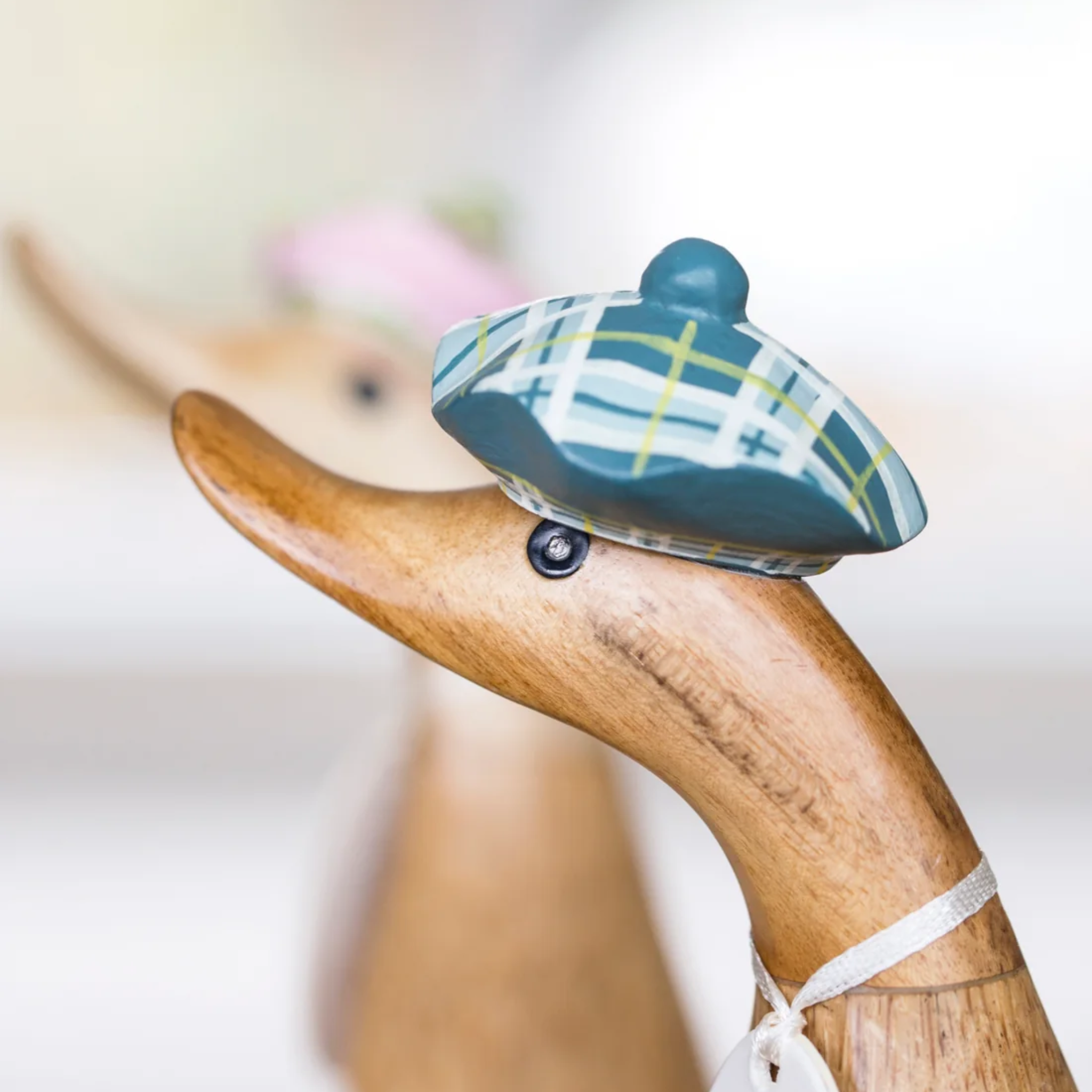 Tartan Hat & Boots Duckling Blue