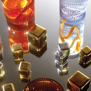 The Ruby Cocktail Chillers Gold Set Of 4