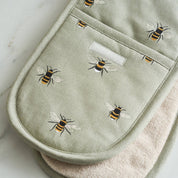 Bees Double Oven Glove