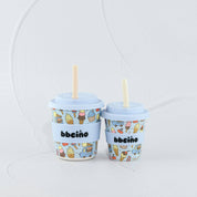 Reusable Babycino Bamboo Cup Scoops in Blue (120ml)