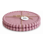 Felt Trivet Set Vintage Rose
