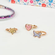 Glitter Rings Set Fairies in the Garden