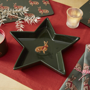Heritage Hare Nibble & Dip Bowl Green Star