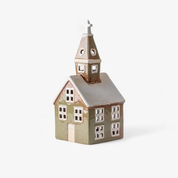 Alsace Tea Light Church Olive Green