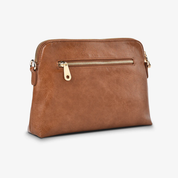 Burbank Crossbody Large Tan Pebble