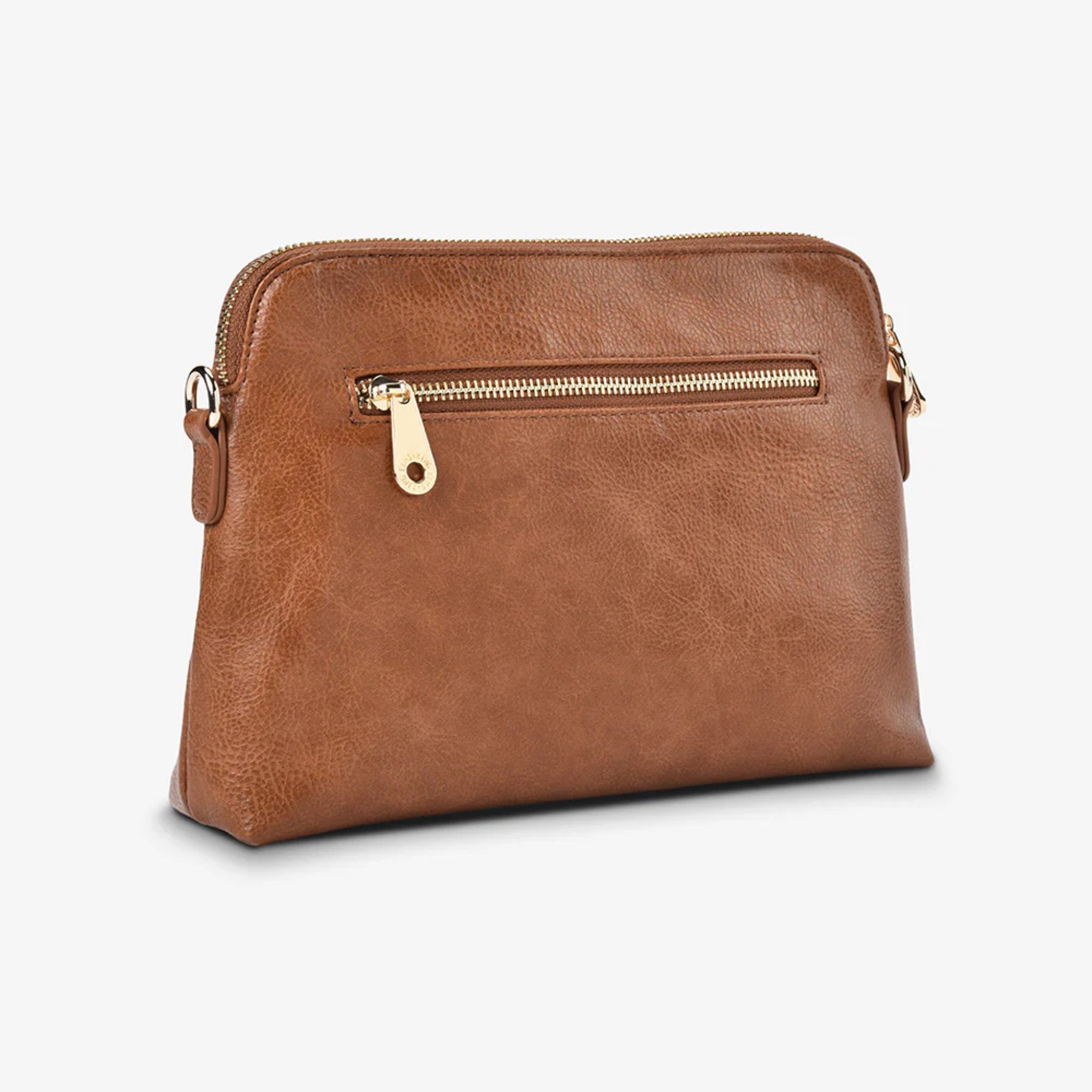 Burbank Crossbody Large Tan Pebble