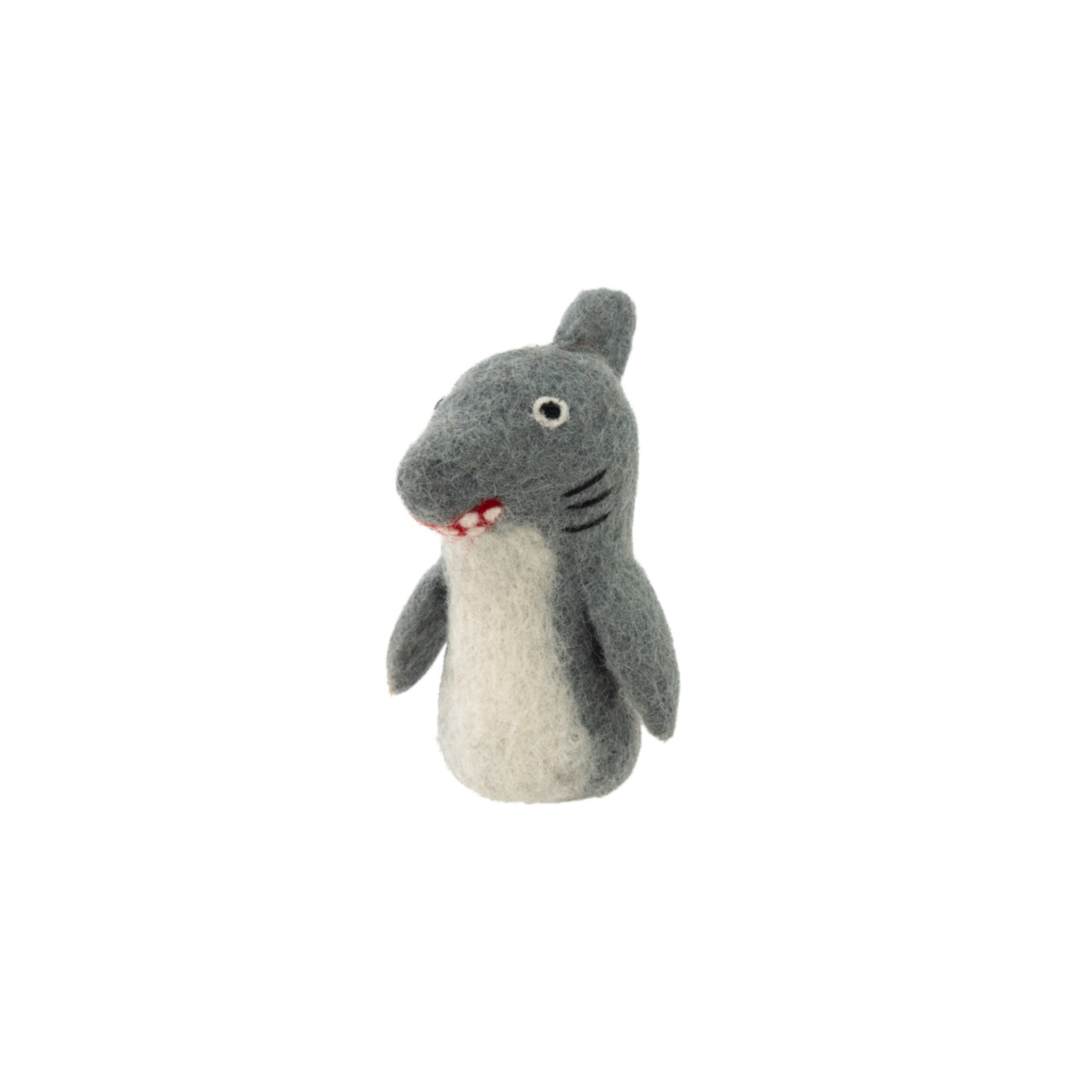 Felted Finger Puppet Shark