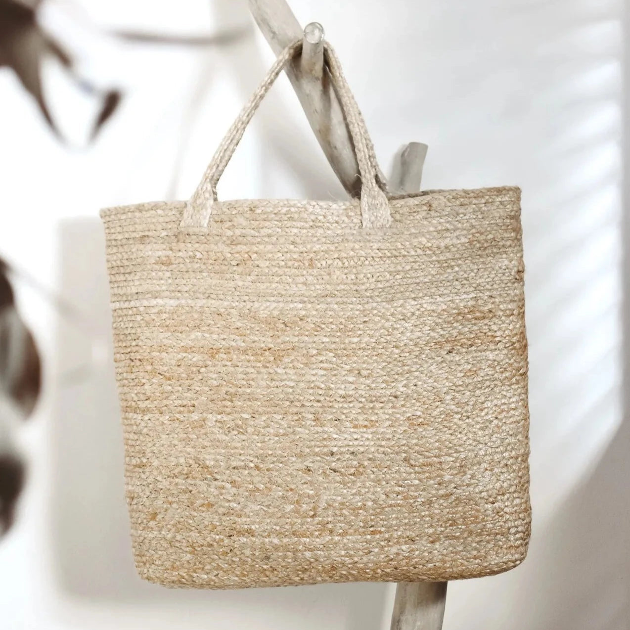 Jute Shopper Tote