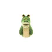 Felted Finger Puppet Crocodile