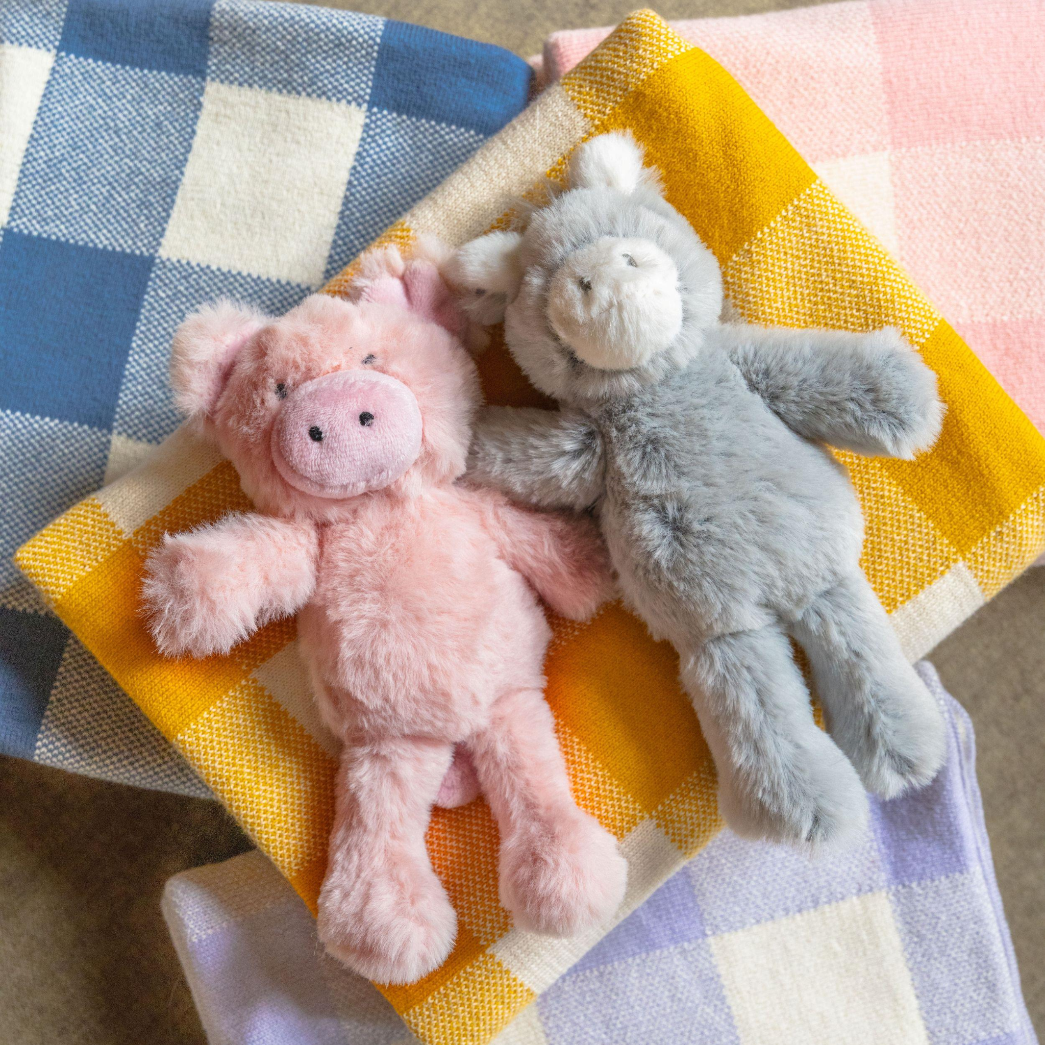 Gingham Baby Blanket Lilac