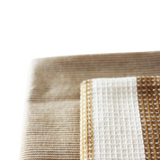 Stripe Tea Towel Set Golden Yellow