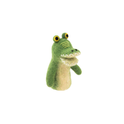Felted Finger Puppet Crocodile
