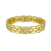Gold Triple Track Bracelet