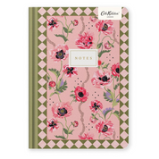 A5 Premium Hard Cover Notebook Pink Poppies