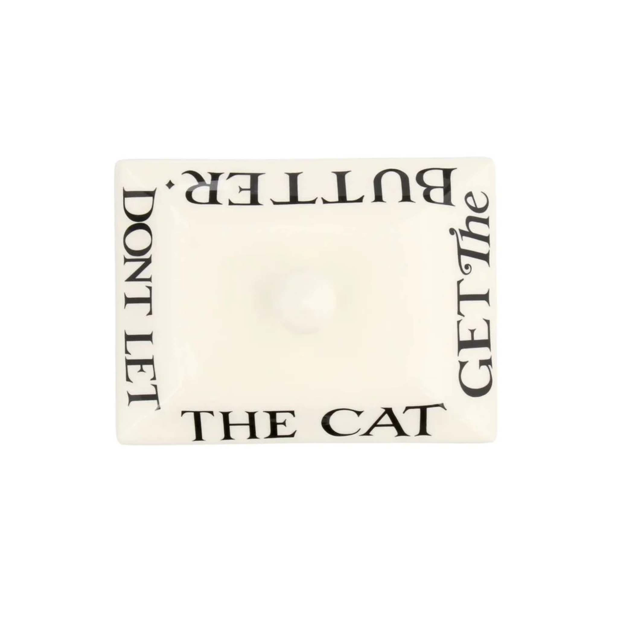 Black Toast Half a Pound Small Butter Dish