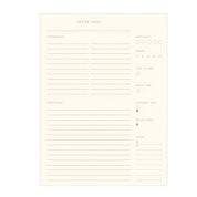 Heirloom Recipe Book Sand Linen Cover and Gold Foil