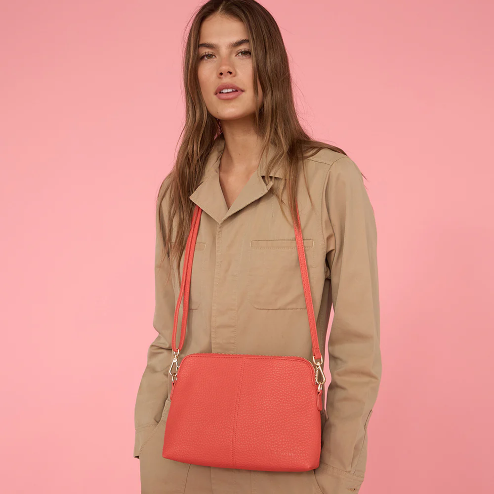 Burbank Crossbody Large Poppy