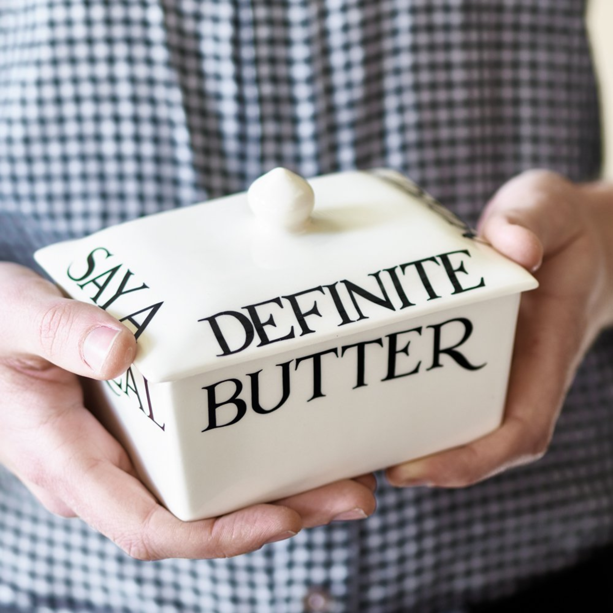 Black Toast Half a Pound Small Butter Dish