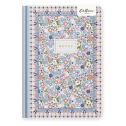A5 Premium Hard Cover Notebook Cream Dreamy Ditsy Check
