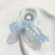 Honey Bow Acrylic Claw Clip Blue