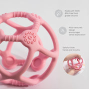 Silicone Teething Ball Light Pink
