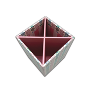 Pen Pot Desk Tidy Rose Stripe