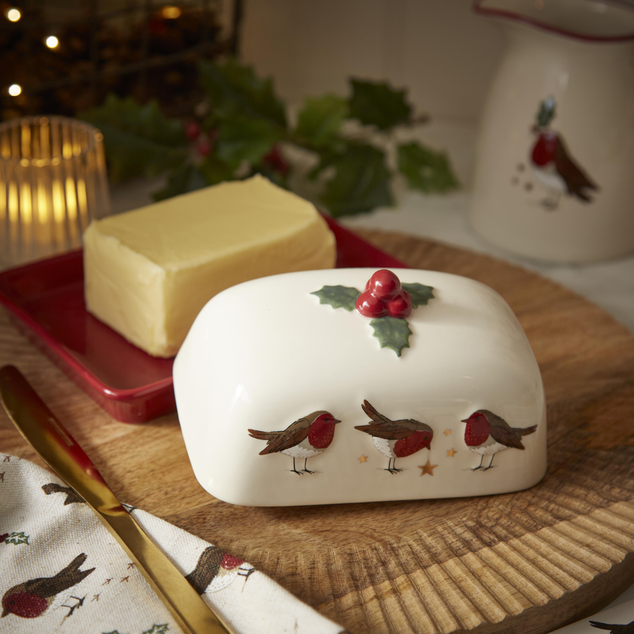 Robin's Retreat Butter Dish
