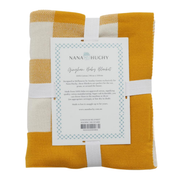 Gingham Baby Blanket Mustard