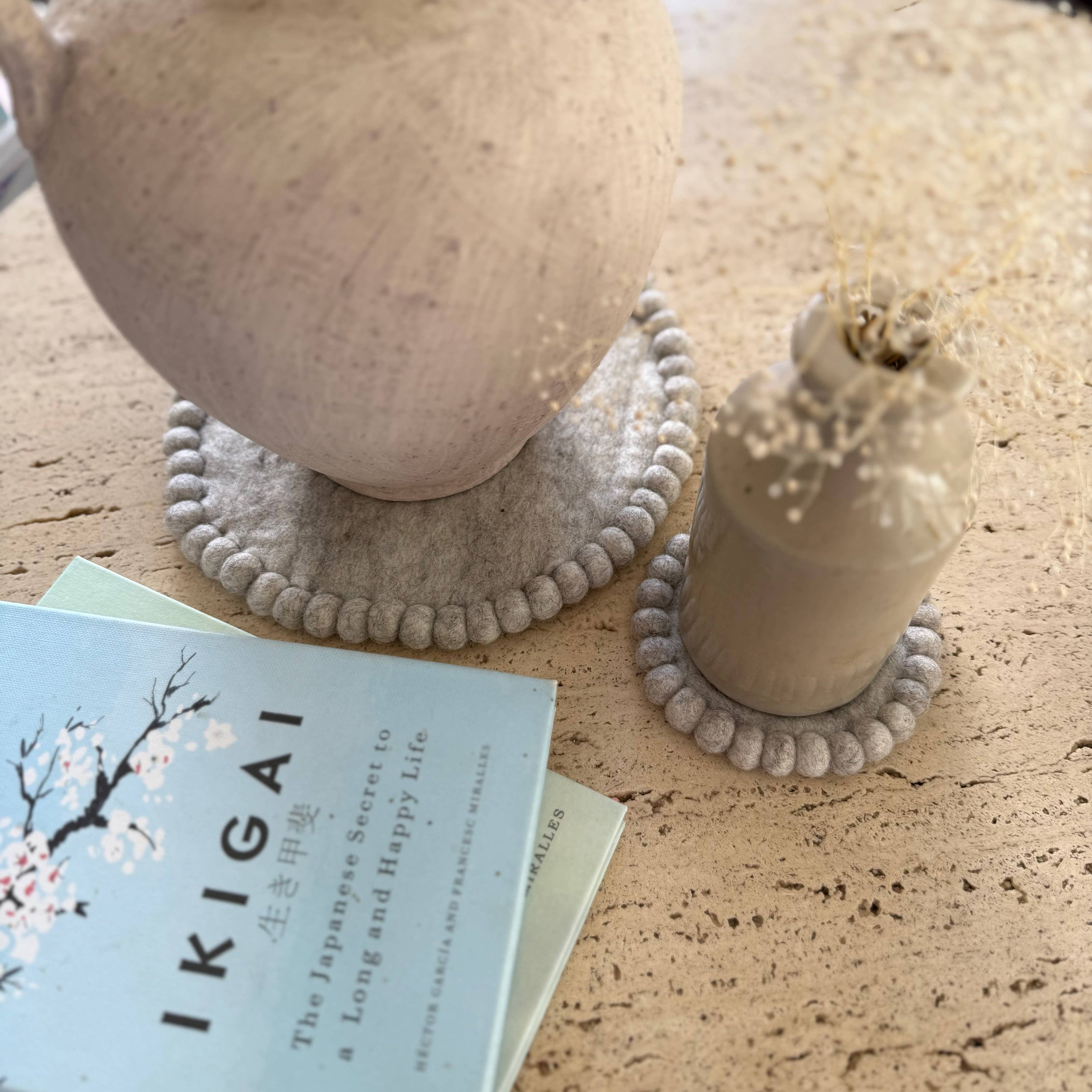 Felt Coaster Set Cloud