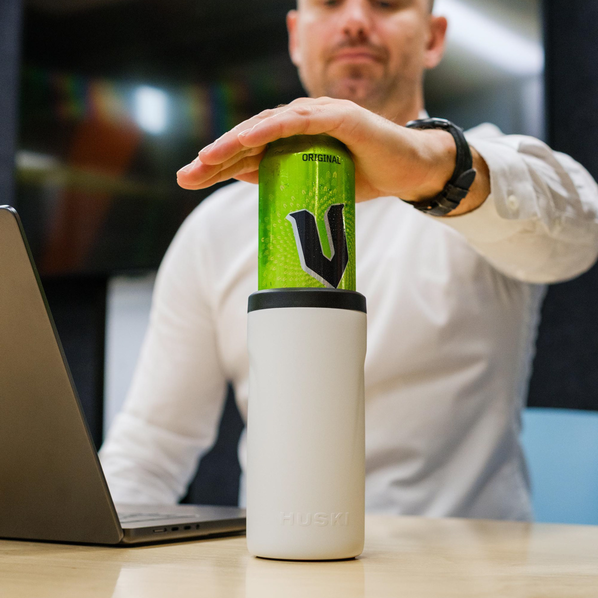 Big Can Cooler White