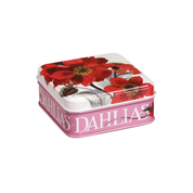 Flowers Small Square Pocket Tin Dahlias
