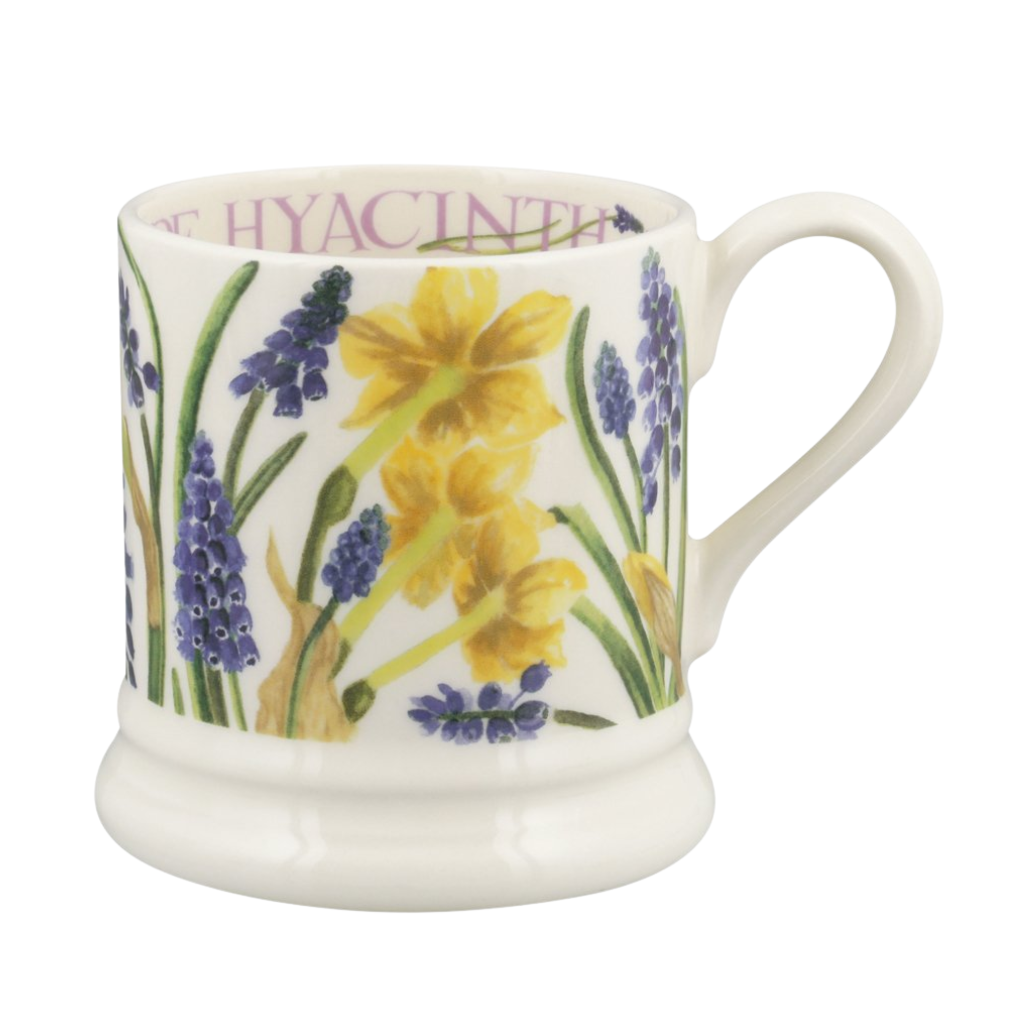 Flowers Tete-A-Tete & Grape Hyacinth 1/2 Pint Mug