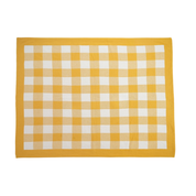 Gingham Baby Blanket Mustard