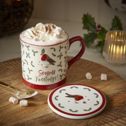 Robin's Retreat Tankard Mug & Coaster Set