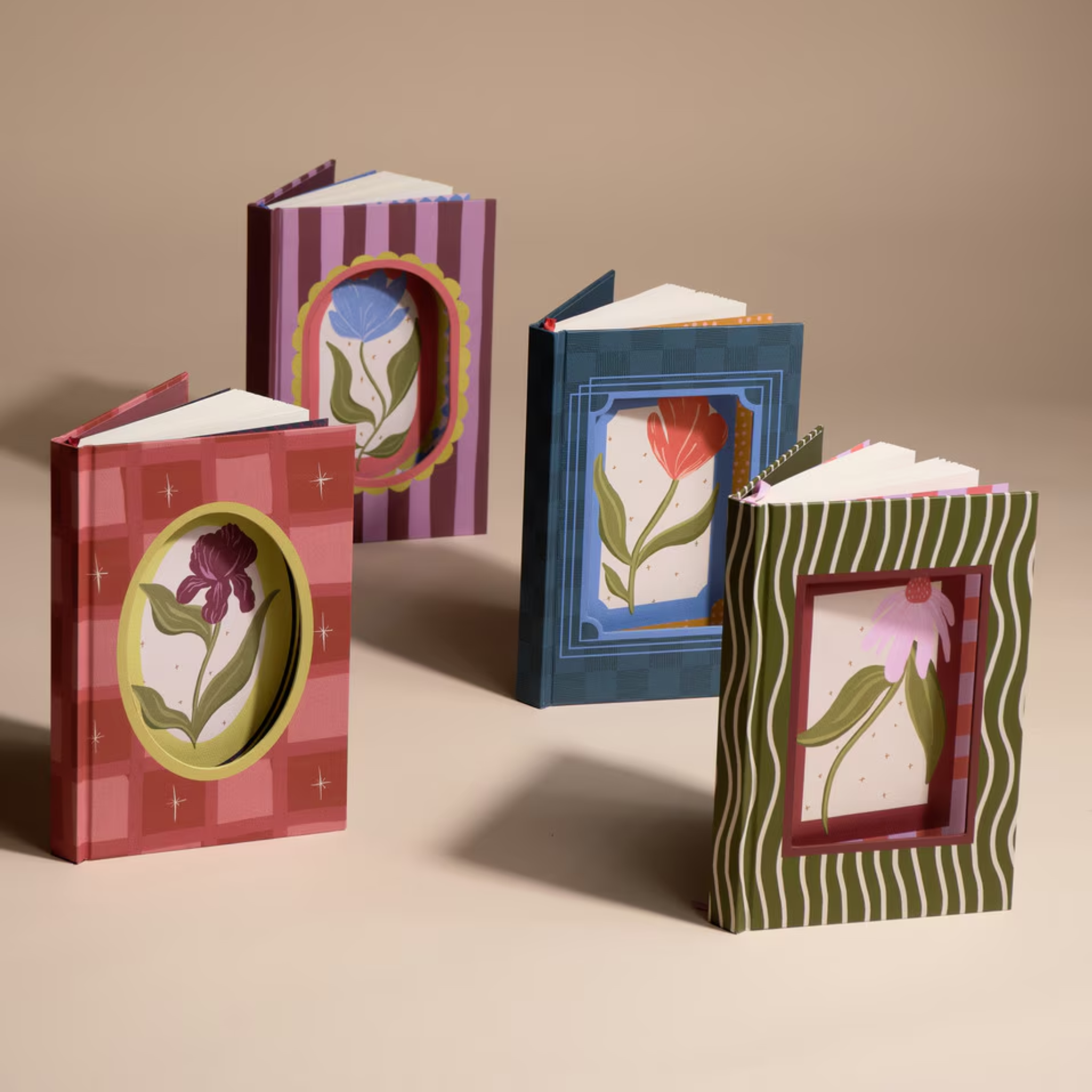 Framed Floral Die-Cut Bound Journal Magnolia