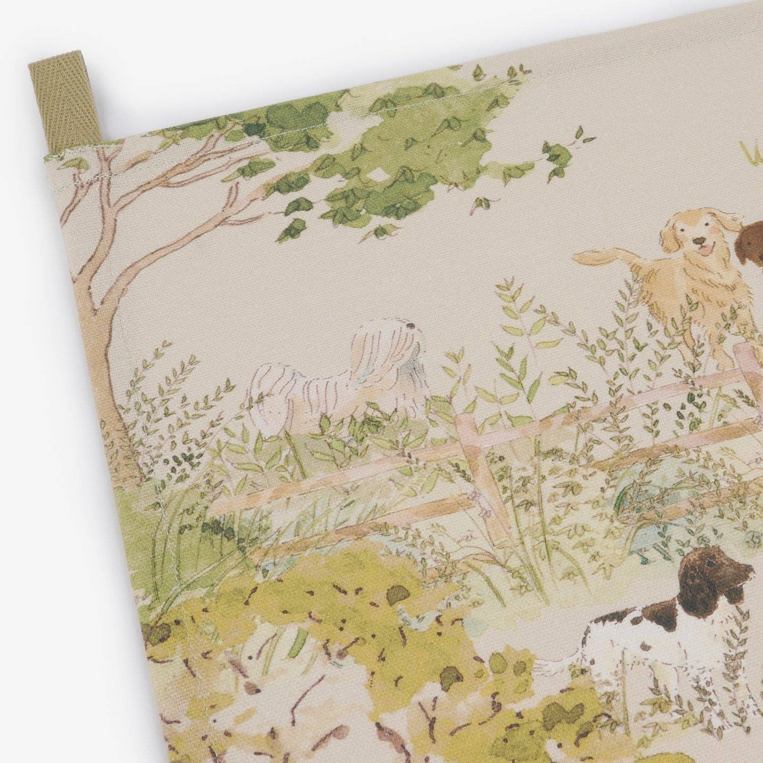 Tails & Trails Scene Tea Towel