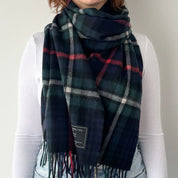 Mackenzie Scottish Tartan Lambswool Wide Scarf