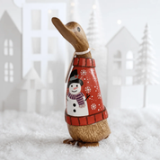 Christmas Jumper Duckling Snowman