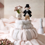 Felt Mouse Groom Figurine Small