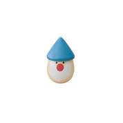 Wooden Christmas Santa Maraca Shake Blue