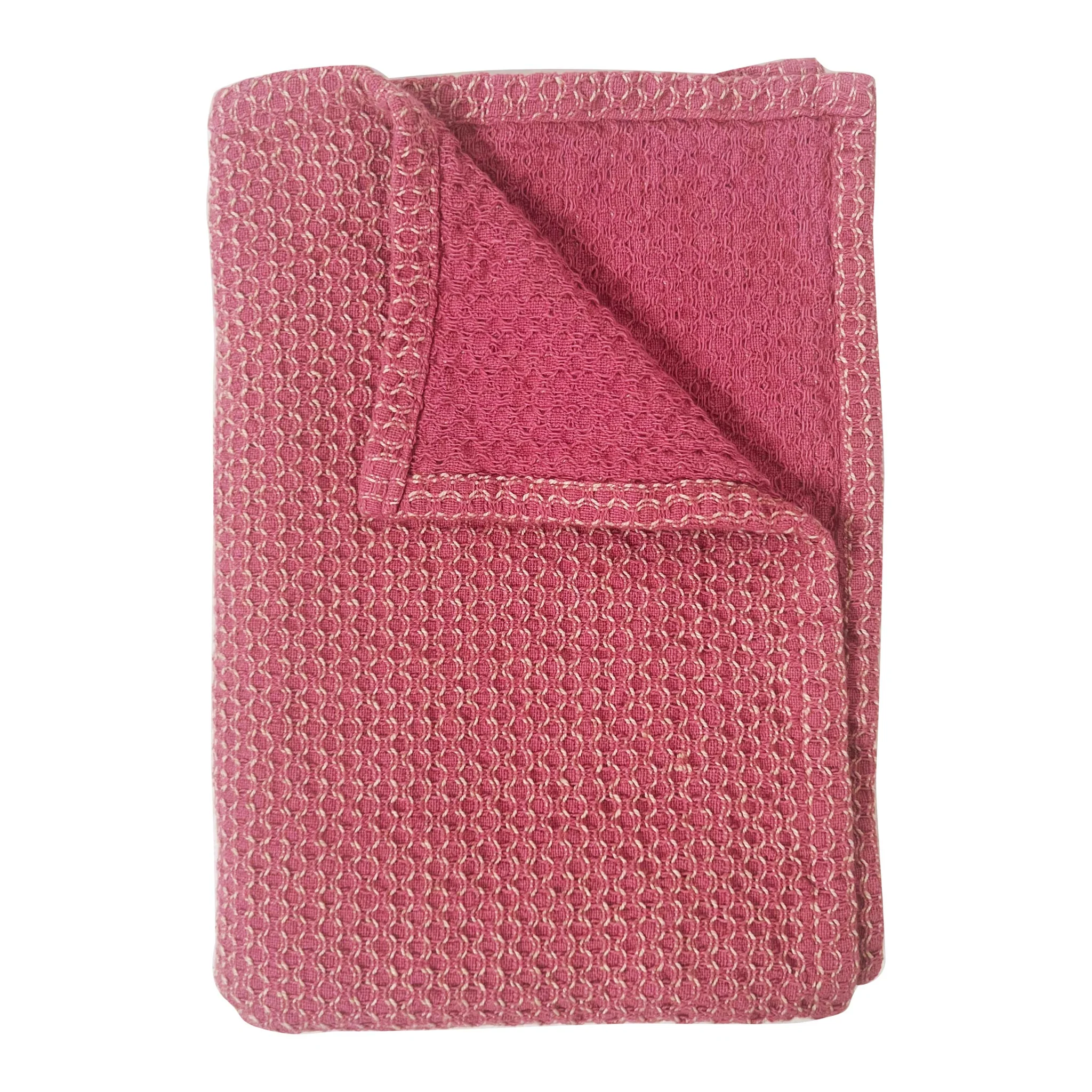 Set Of 2 Tea Towels Raspberry Lume