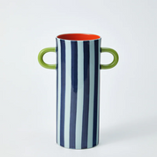 Griffe Blue Stripe Tall Vase