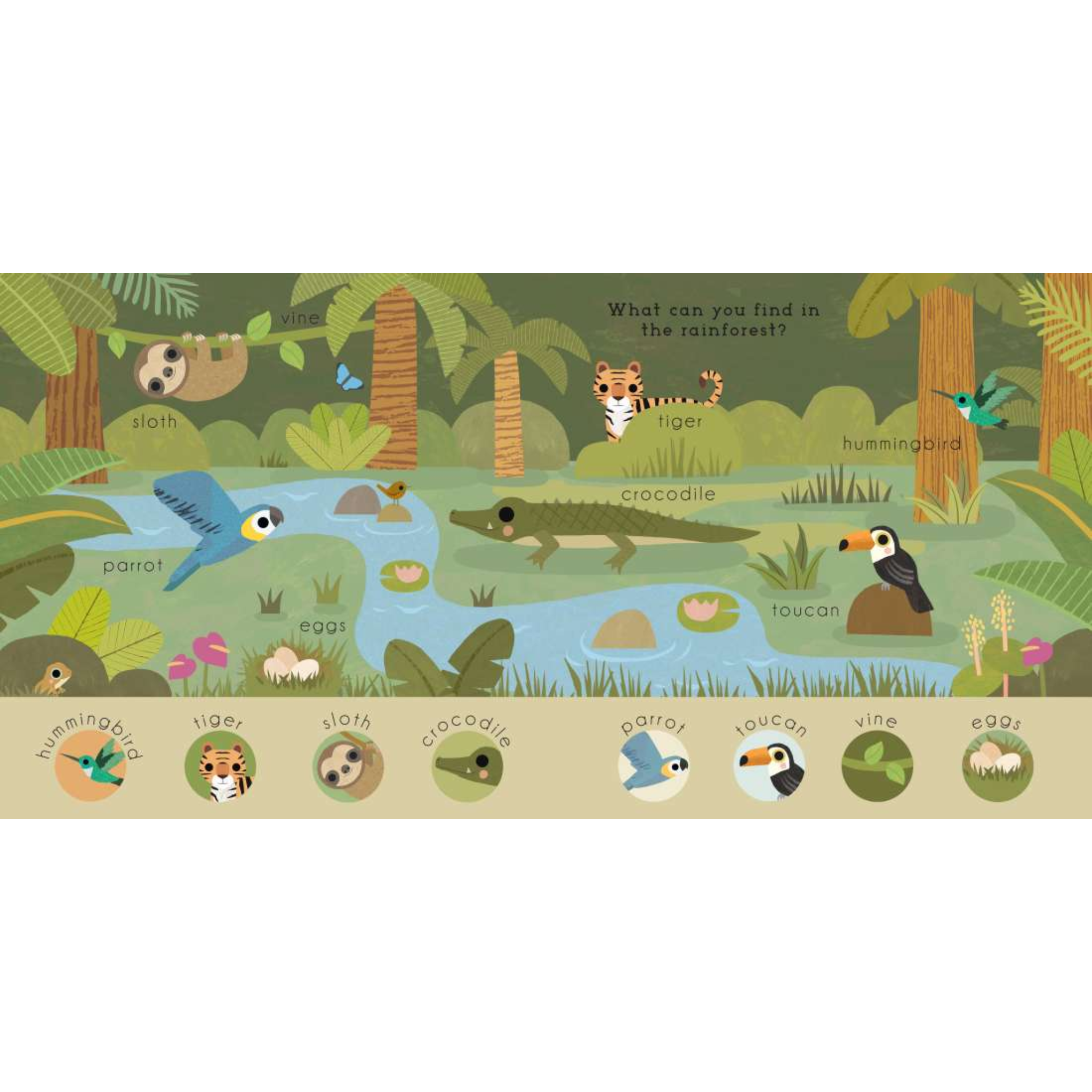 Baby Play: Rainforest Board Book