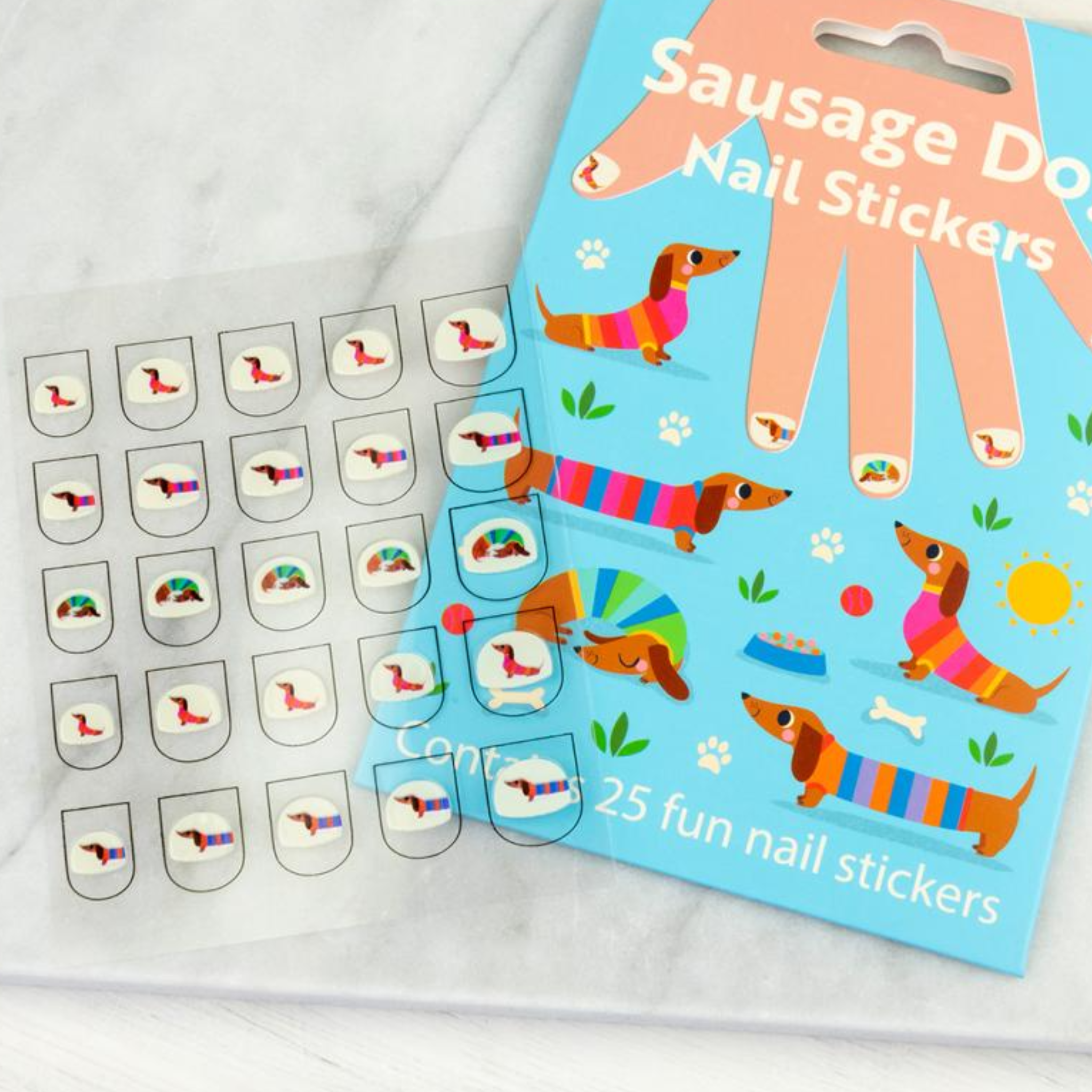 Nail Stickers Sausage Dog