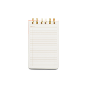 Cloth Covered Twin Wire Notepad Rainbow Check