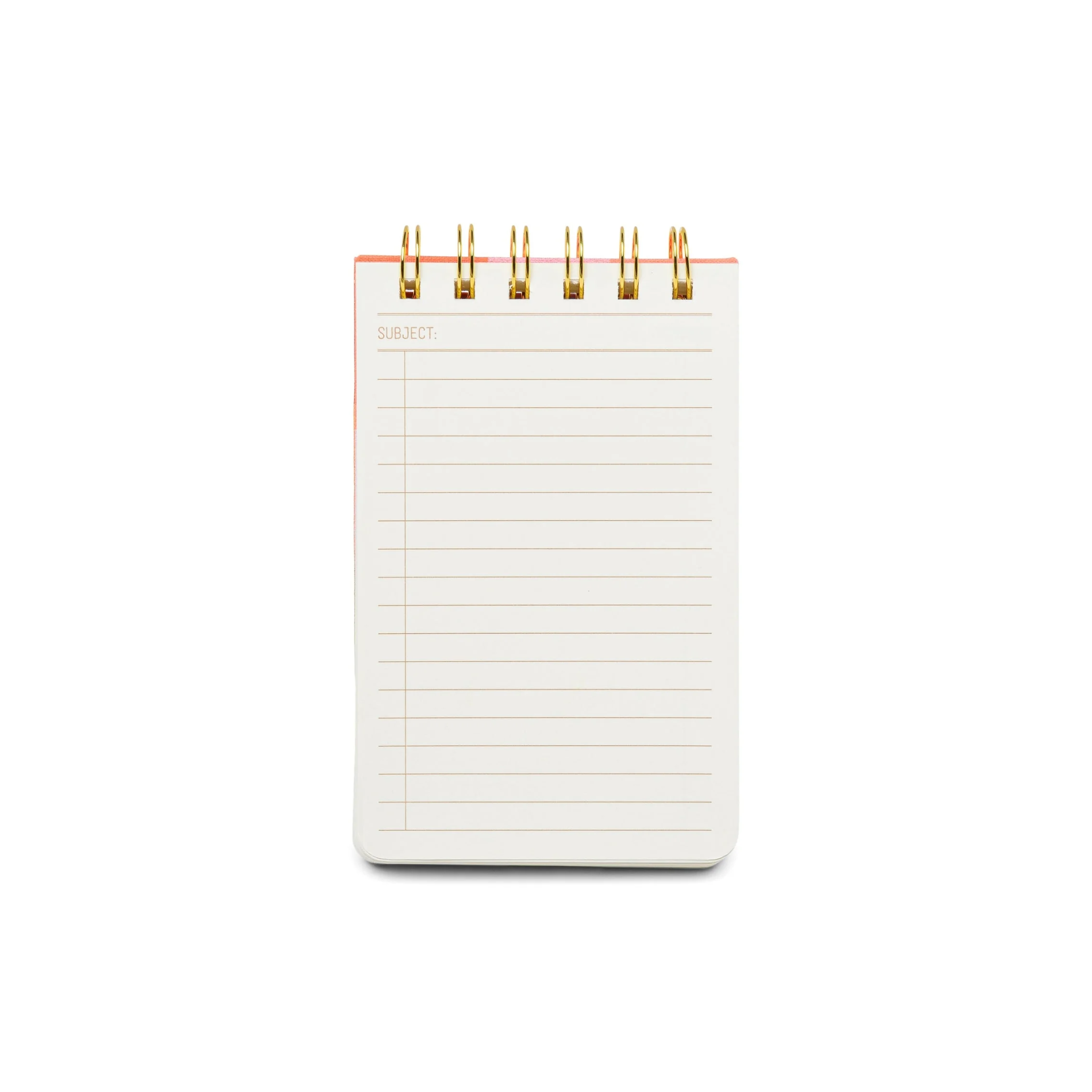 Cloth Covered Twin Wire Notepad Rainbow Check