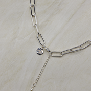 Chunky Paperclip Necklace Silver