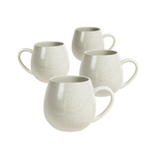 Hug Me Mugs Set Of 4 Speckled White