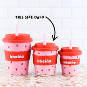 Reusable BambinoCino Bamboo Cup Sweetheart 240ml